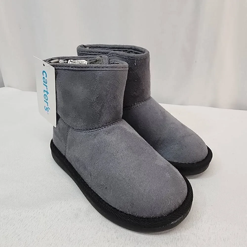 Carter's Size 9M Unisex Child Serrato Fashion Boots Grey NWT